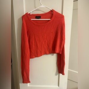 South Moon Under Red Cropped Sweater